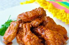   Crunchy Sticky Honey Barbecue Wings