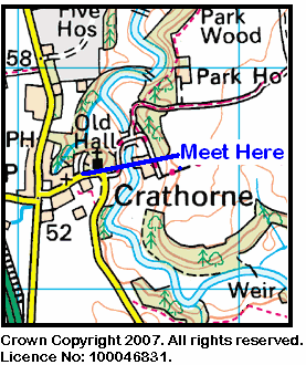 Map of the Crathorne area