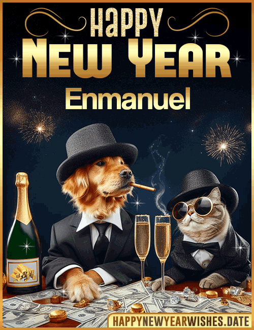 Happy New Year wishes gif Enmanuel