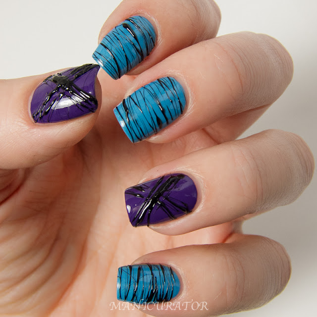 Rescue_Beauty_lounge_Mismas_Faraway_Milani_Black_Swift_Spun_Sugar_Nail_Art_Blue_Skies_Black_death_Skydiving