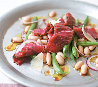 beef carpaccio and bean salad recipe