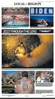 screenshot of newspaper page with Gabriela Campos' favorite photographs of 2023