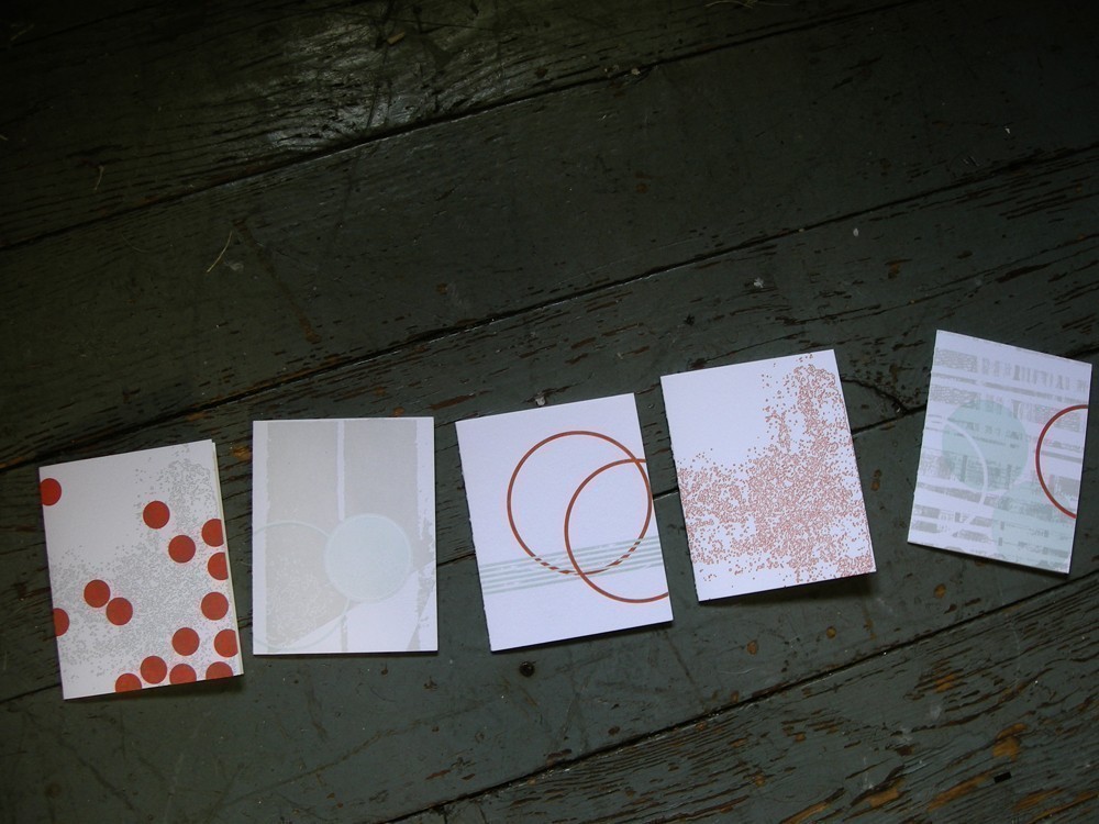 daily paper fix: letterpress card set