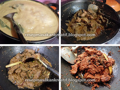  Cara meracik bumbu kuliner daging sapi orisinil Minang dalam resep rendang padang kering bena Resep Rendang Padang Daging Sapi Bumbu Kering Asli Minang