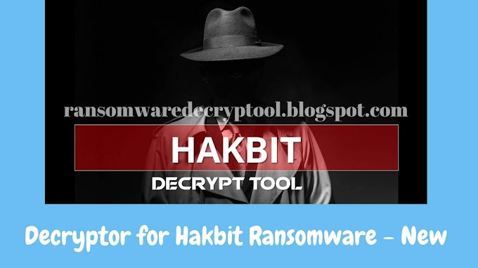 Decryptor for Hakbit Ransomware