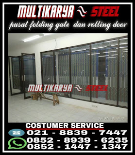 Gambar untuk pusat daftar harga murah jual beli per meter persegi2 pintu harmonika folding gate tanpa daun dan rolling door harga murah untuk wilayah Medan binjai tolitoli Bandar Lampung Bengkulu bangka belitung Banda Aceh Riau Pekanbaru Padang Jambi Palembang dan wilayah sumatera lainnya