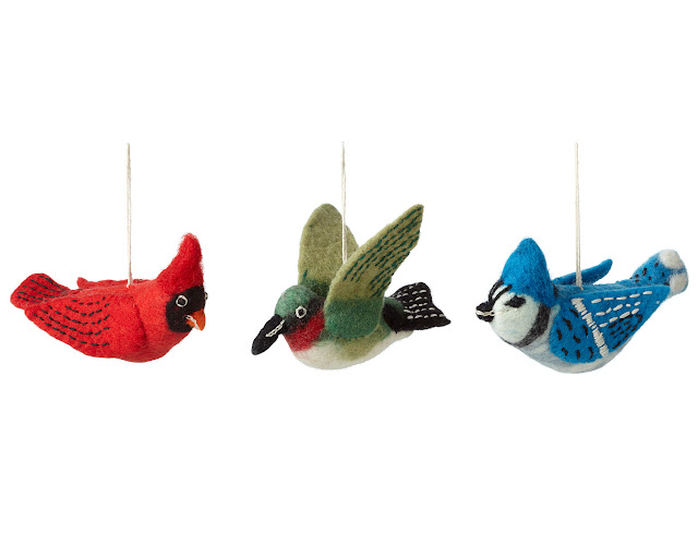 Felt Bird Ornaments