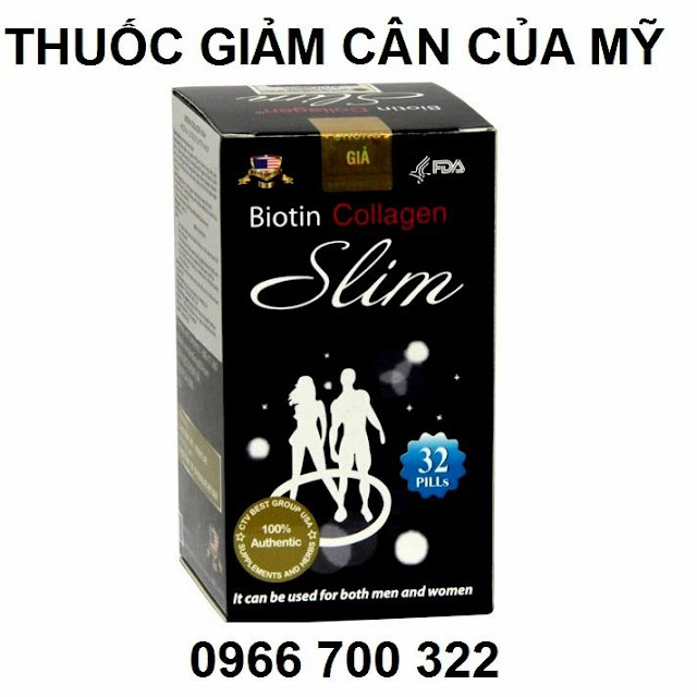 Thuốc giảm cân của mỹ Biotin collagen slim