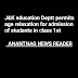 J&K education Deptt permits age relaxation for admission of students in class 1st