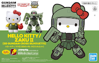 Hello-Kitty-/-MS-06F-Zaku-II-[SD-Gundam-Cross-Silhouette]