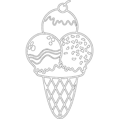 Desenhos de sorvete para colorir
