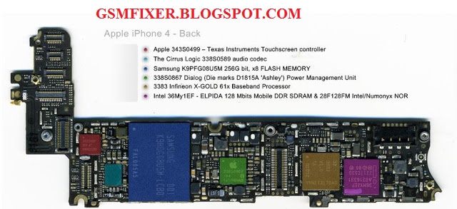 iPhone 4G Schematic Diagram PCB Layout With Details | GSMFixer
