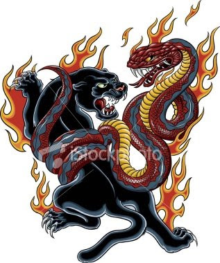 One of the variations of cobra tattoo is an angry cobra protecting some