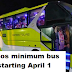 Cebu and Central Visayas commuters will start paying Php9 minimum bus fare starting April 1