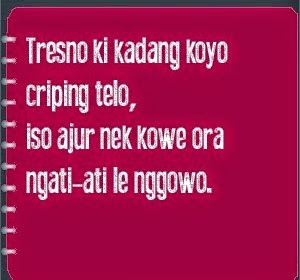 50 Kata Kata Cinta Bahasa Jawa Romantis Terbaru 2017