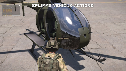 arma3で指定した座席に搭乗可能なSpliffz Vehicle Actionsアドオン