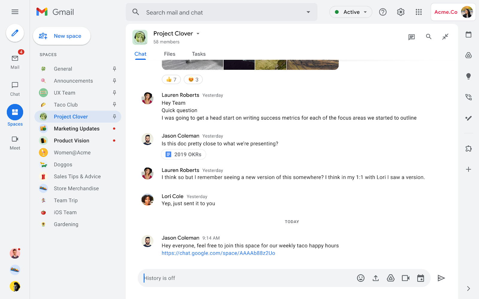 Google Workspace Updates: Add Google Groups to spaces in Google Chat