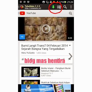 Cara Download Video YouTube di Handphone Android - Blog Mas Hendra