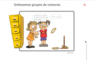 Ordenamos grupos de números,Matemáticas,numeración,números