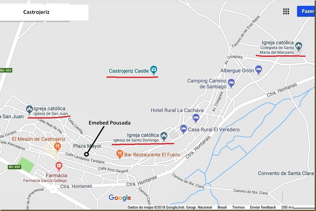 Castrojeriz - mapa