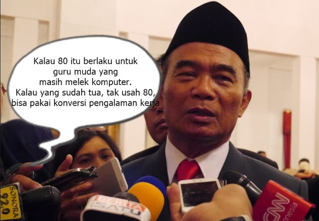 Mendikbud; Nilai UKG 80 Hanya Untuk Guru Muda dan Melek Komputer