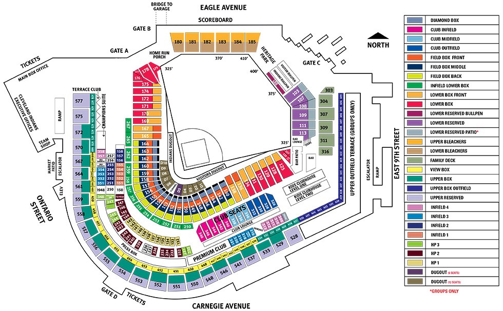 Images for progressive field seating chart - progressive field seating chart