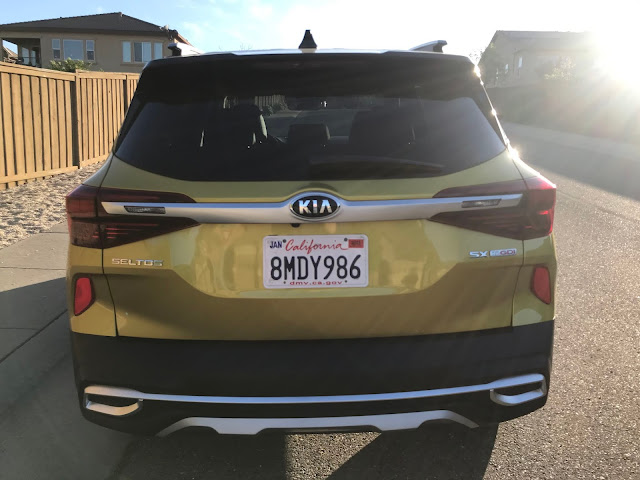 Rear view of 2021 Kia Seltos SX Turbo AWD