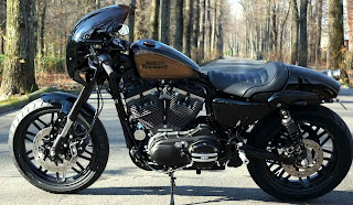 sportster 1200 roadster black rain xlcr style by hd speed shop