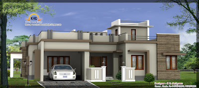 Single Floor Home Design Elevation