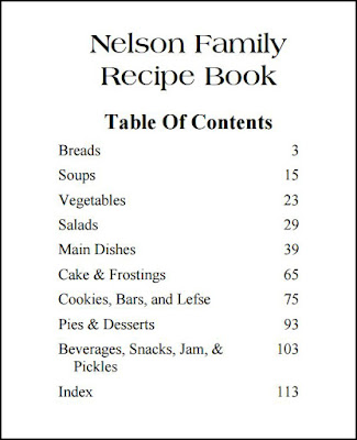 Nelson Family Recipe Book