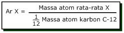 masa atom dan molekul relatif