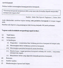 Contoh Jawapan Tugasan Sejarah PT3 2017 Peristiwa Bersejarah