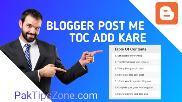 How to add Table Of Content in Blogger Post?