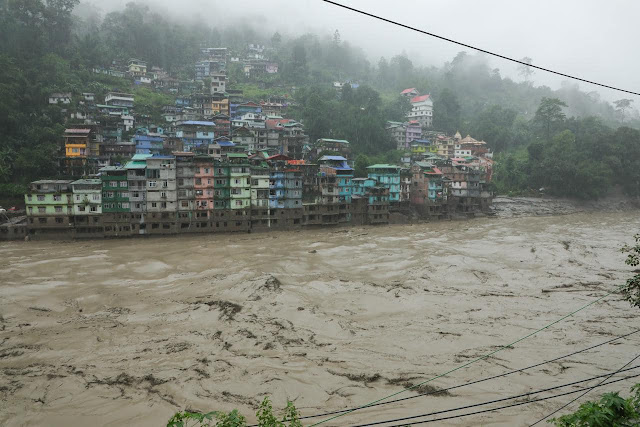 Sikkim Cloudburst -  Malli Town in Danger