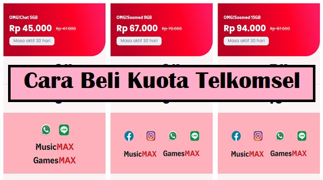  Proses pembelian kuota Telkomsel untuk internet Cara Beli Kuota Telkomsel 2022