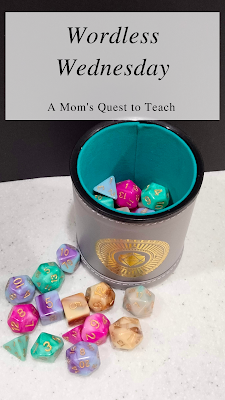 A Mom's Quest to Teach: Wordless Wednesday Wonder Cup of Dice