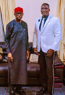 Breaking News Billionaire Prophet Jeremiah Fufeyin mets Dr Ifeayin Okowa, Executive Governor Delta State in closed door meeting