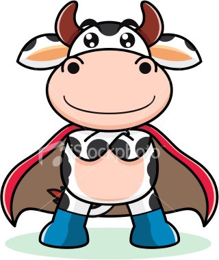 Wallpaper cow cartoon