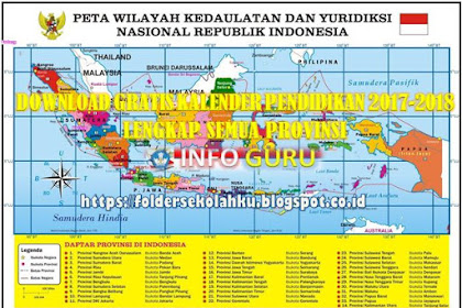 DOWNLOAD GRATIS KALENDER PENDIDIKAN 2017-2018 LENGKAP SEMUA PROVINSI 