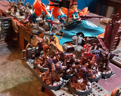 Warhammer 40k battle report: World Eaters vs Drukhari, 500pts