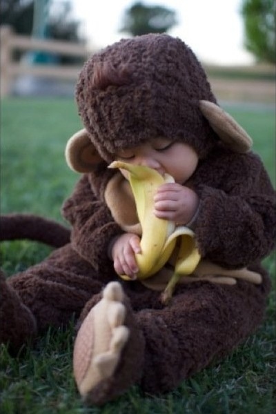 cute baby picture, cutest baby pic you'll ever see, baby with monkey costume, cute baby
