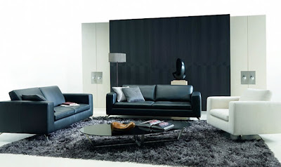 Furnitur-sofa-hitam-putih-di-Kamar-tamu-modern