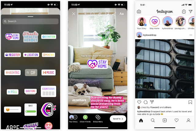 Instagram Adds New Stickers to Encourage Social Distancing Among Corona Outbreak