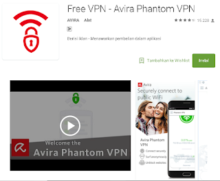 pada kesempatan hari ini saya akan mengulas perihal Ulasan dan Cara Menggunakan Avira Phantom VPN