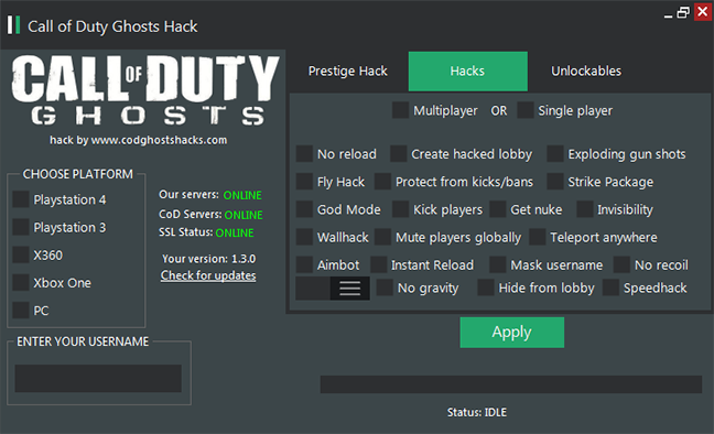 Call of Duty: Ghost Multihack v1.3.0 ~ OneGameShock Call of Duty: Ghost Multihack v1.3.0 ~ OneGameShock - 648 x 394 png 129kB