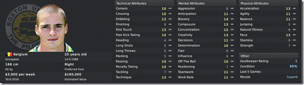 Antony Di Lallo in Football Manager 2011