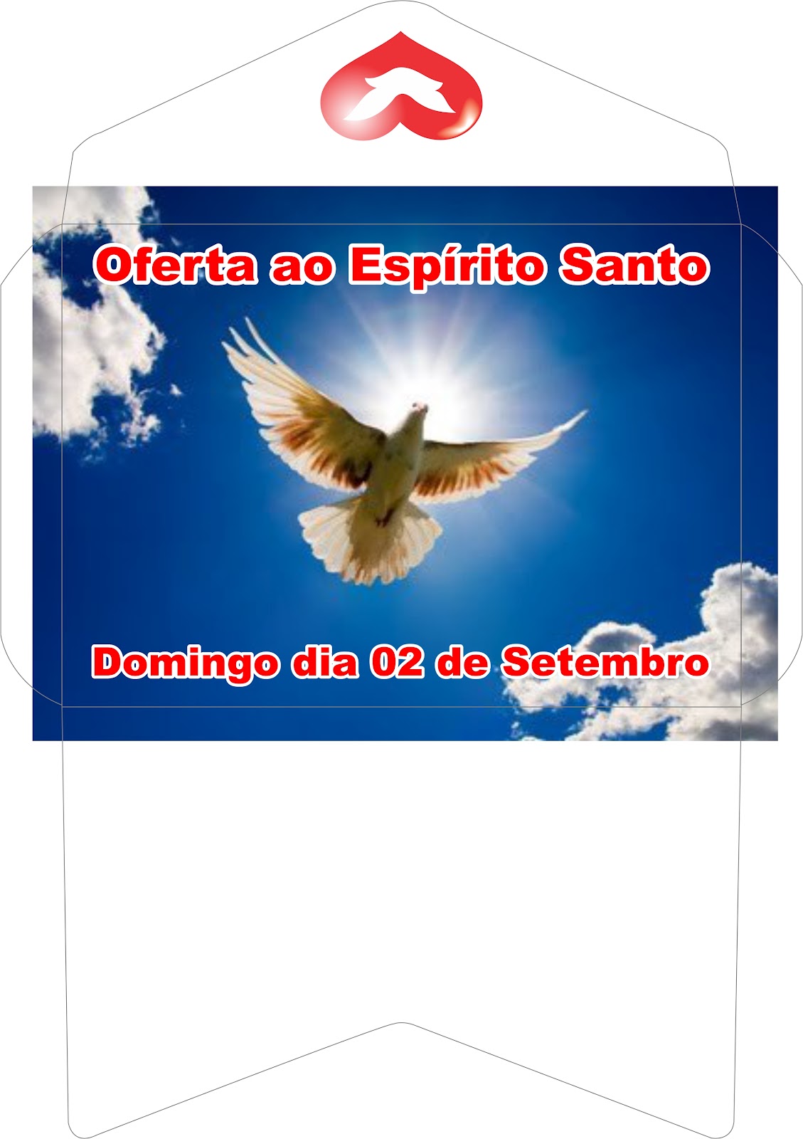 Frases FJU-PA: ENVELOPE AO ESPIRITO SANTO (PEDIDO)