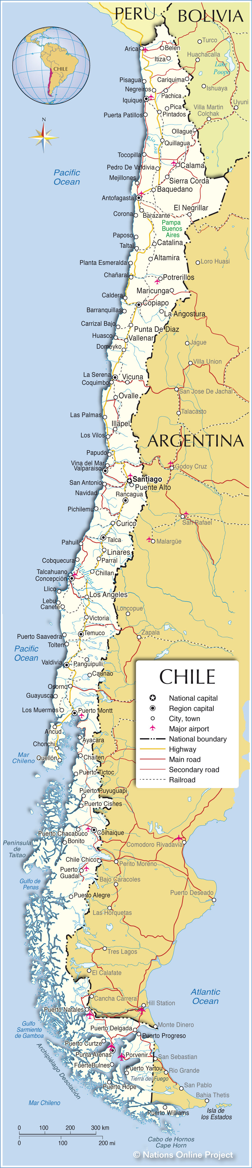 História, Geografia e Cultura do Chile