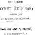 English and Burmese Pocket Dictionary