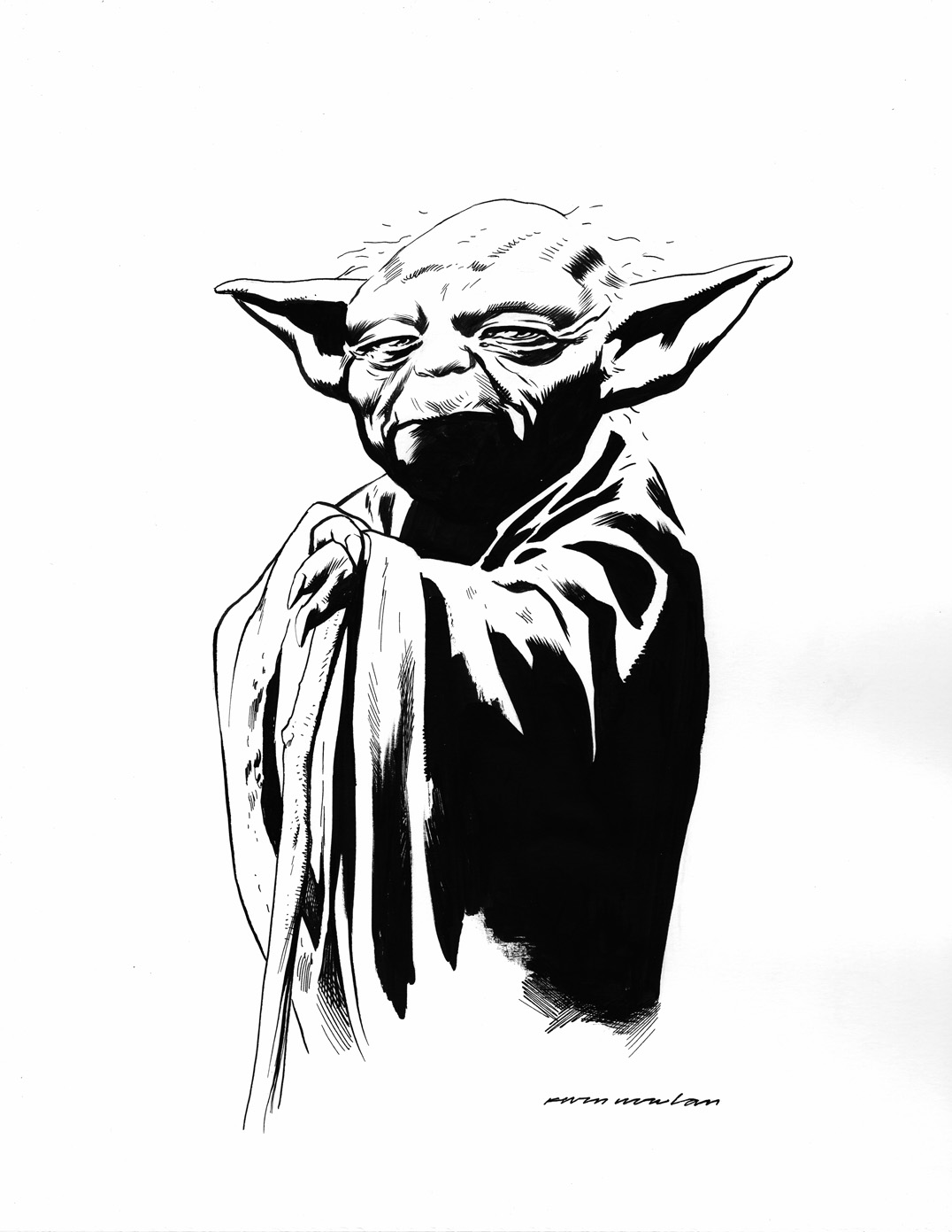 Yoda Coloring Page